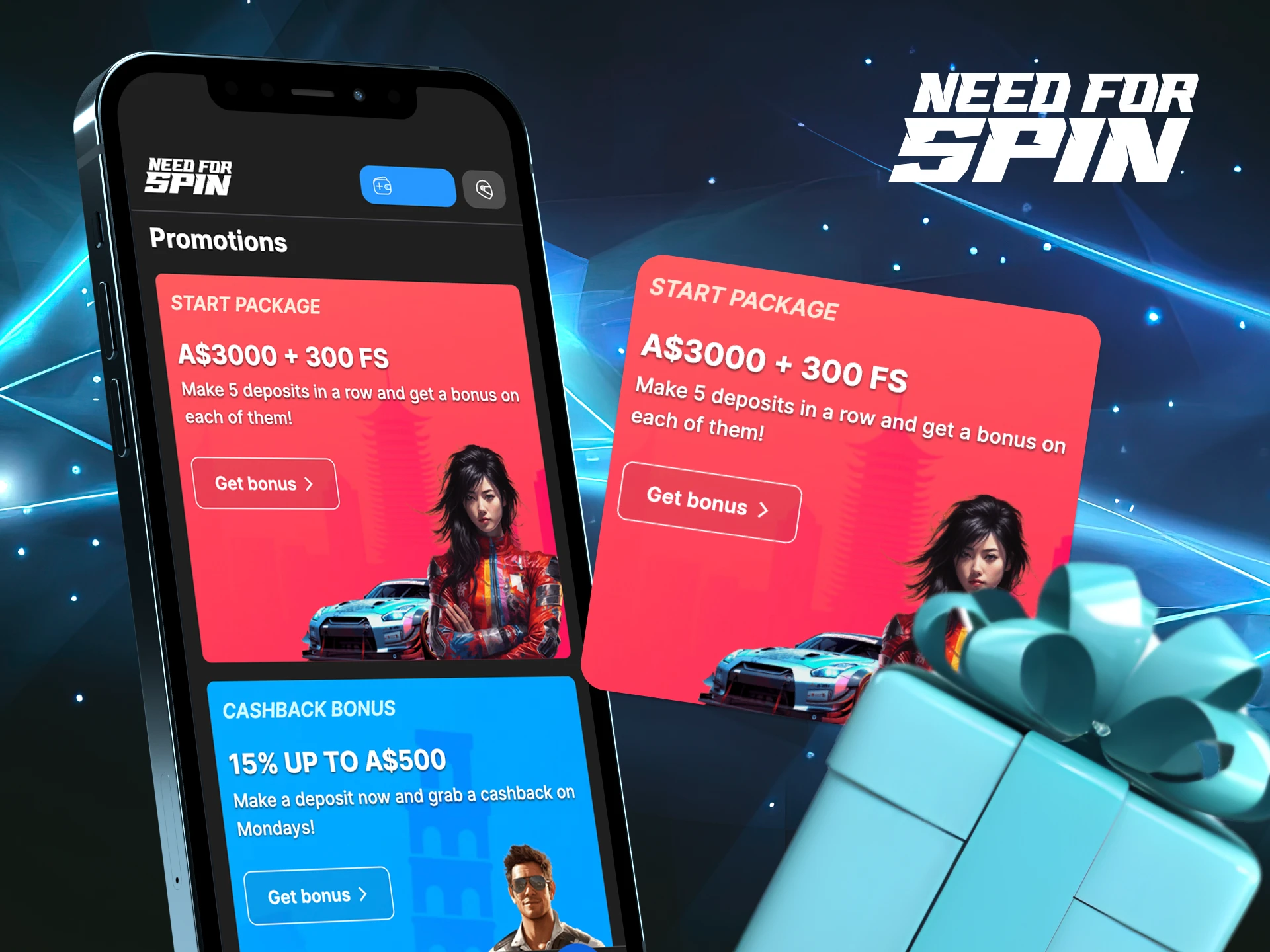 What is the fifth deposit bonus at Need For Spin online casino.