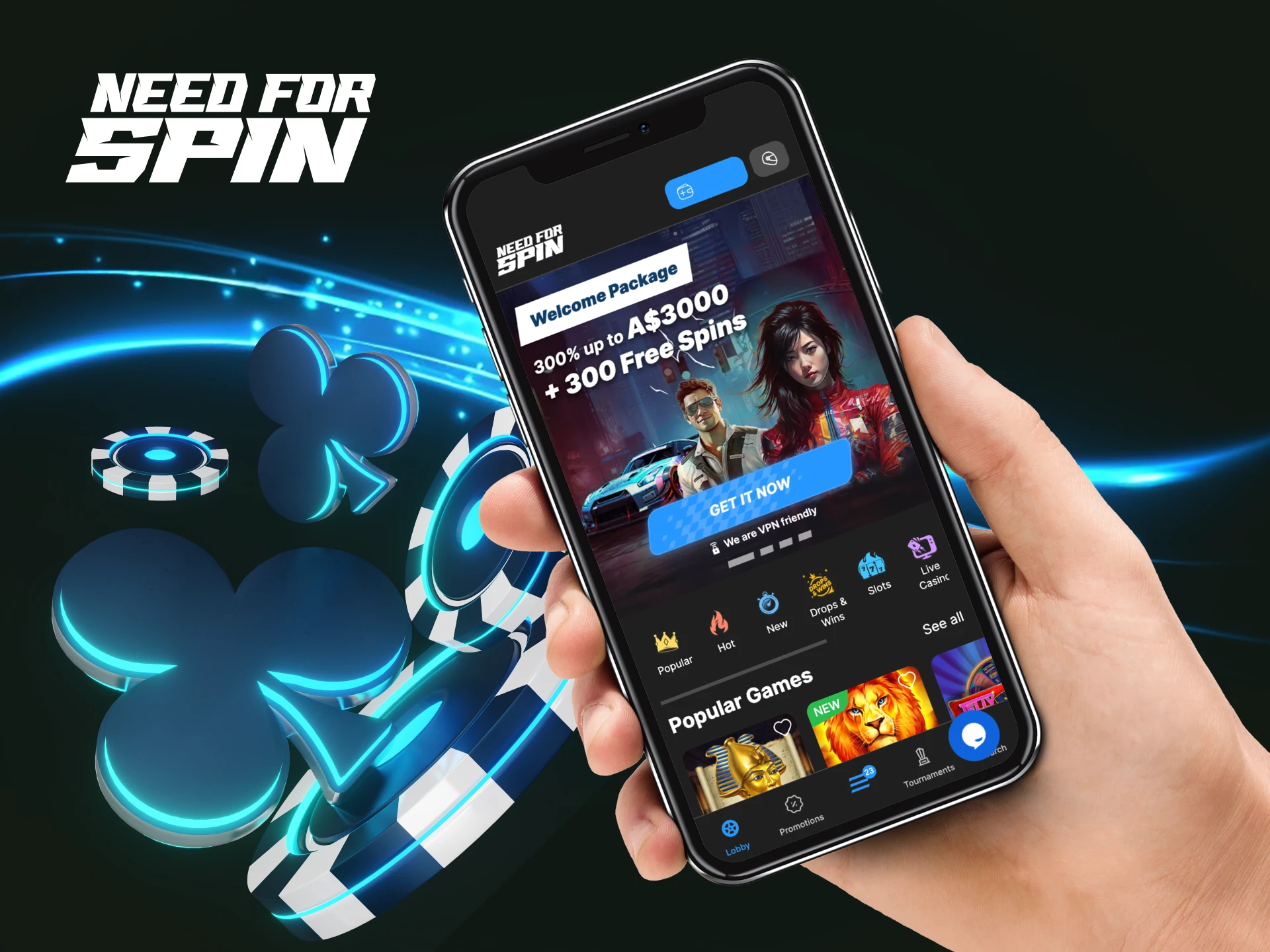 What are the advantages of the mobile version of the Need For Spin online casino website.