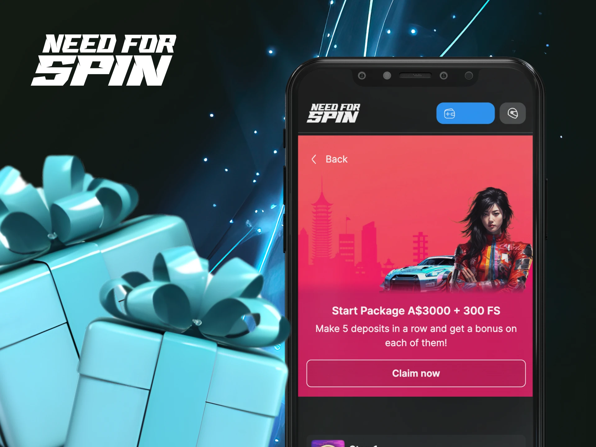 What is the second deposit bonus at Need For Spin online casino.