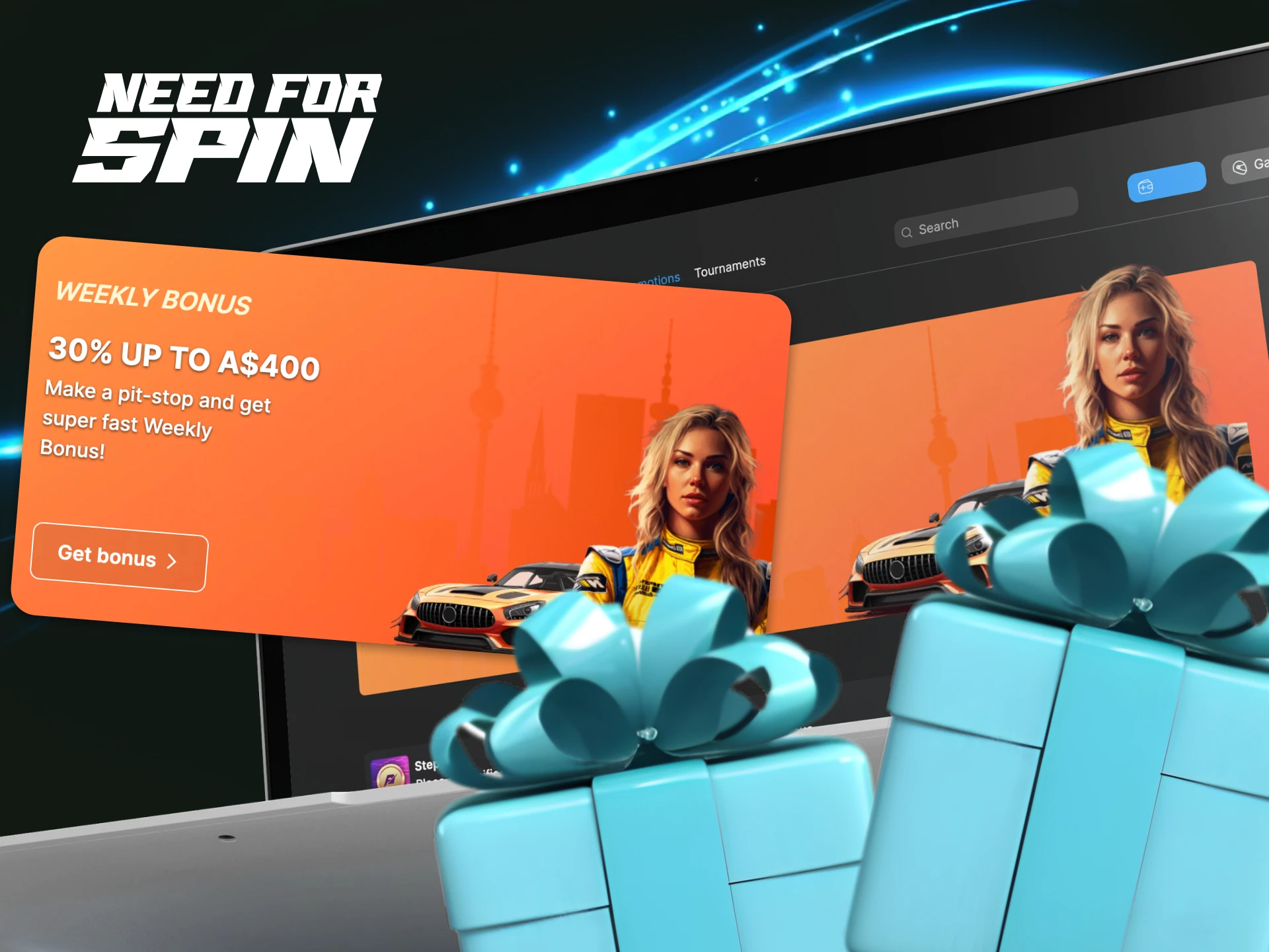 What is a weekly reload bonus at Need for Spin online casino and how can I get it.