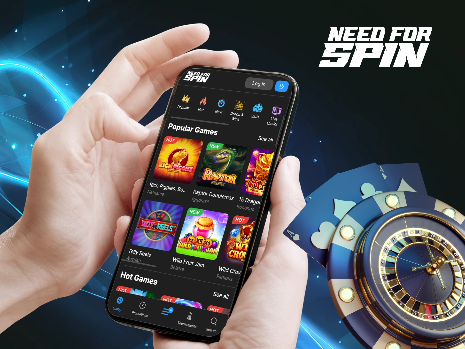 What do I need to do to be able to play on the Need for Spin online casino site.