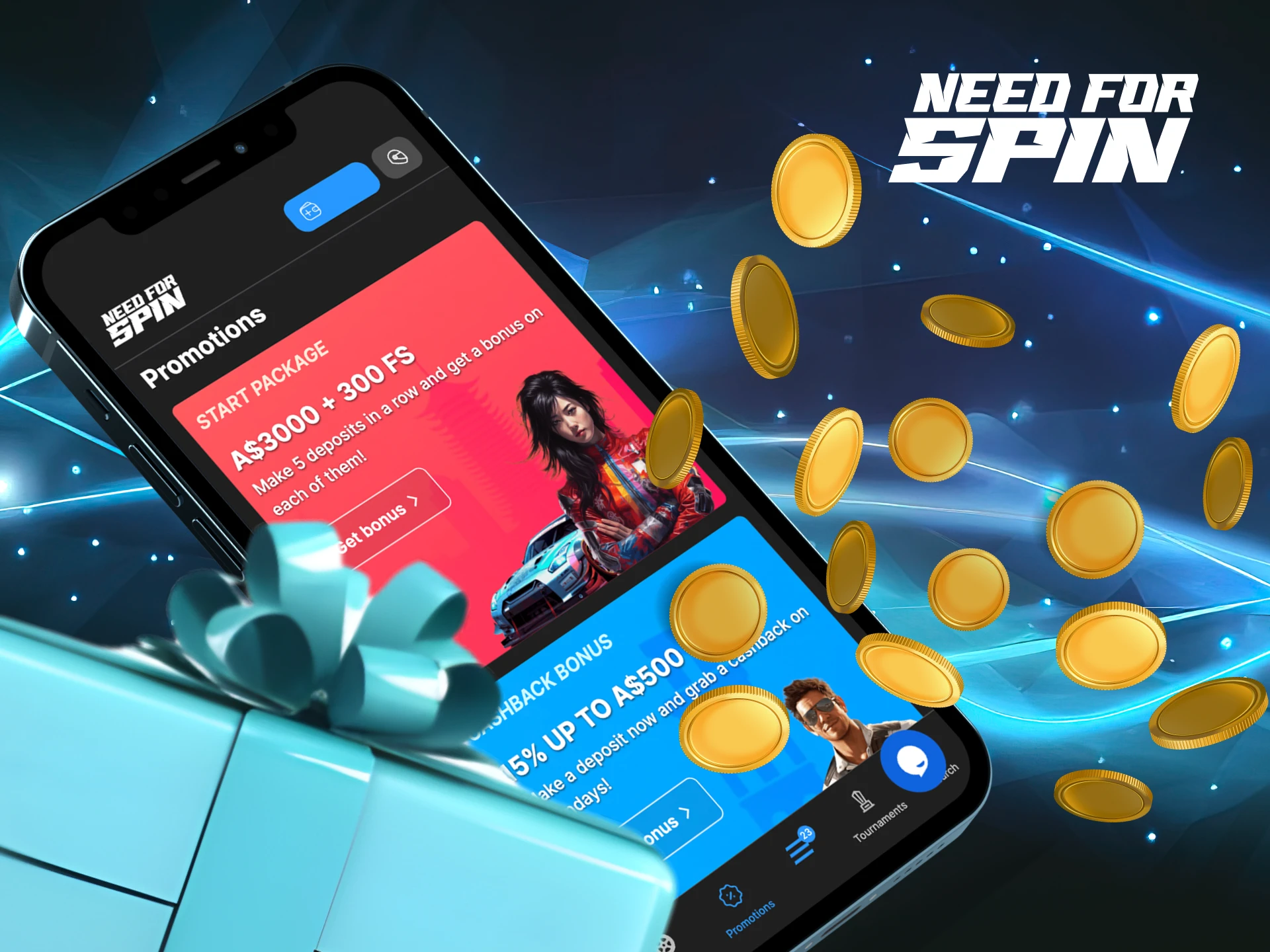 What is the fifth deposit bonus at Need for Spin online casino and how can I get it.