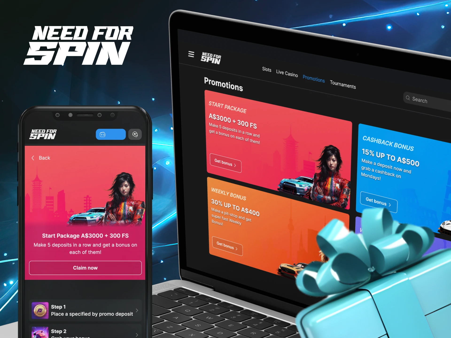 What is the fourth deposit bonus at Need for Spin online casino and how can I get it.